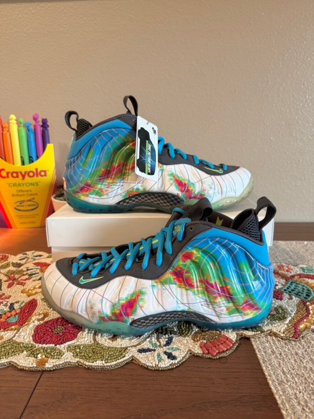 2013 Nike Air Foamposite One Weatherman White Blue ParaNorman Thermal 575420 100